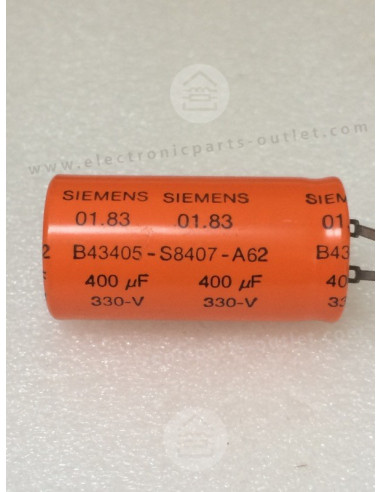 400uF-330V  (Flash capacitor)