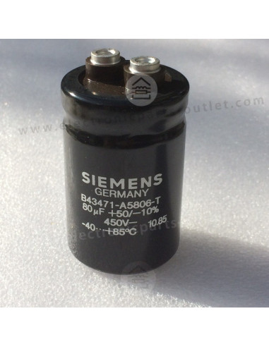 Siemens B43471-A5806-T 80uF-450V  Bolt-on