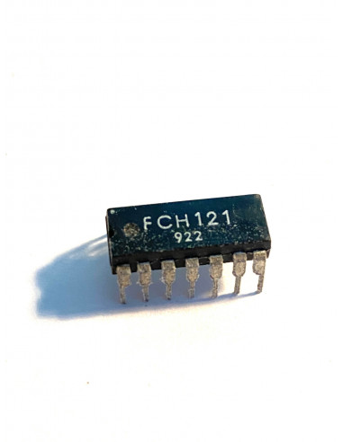Mullard FCH121 - dual 4-input nand gate, open collector - DIP14