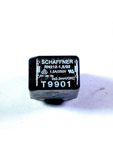 Schaffner RN212-1,5/02 Interferentie Filter, bedraad 3.3 mH (2x) 1.5 A (2x)
