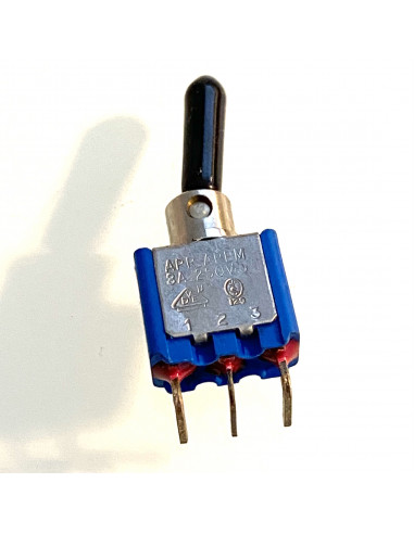 Toggle switch APR-APEM 55239 1-pole DPDT PCB mount goldpin