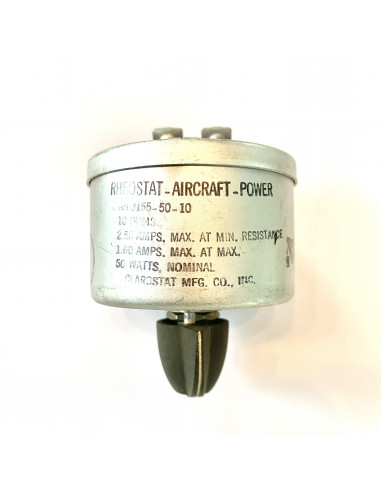 Clarostat Rheostat Aircraft Power 10 Ohm / 50W  AN3155-50-10