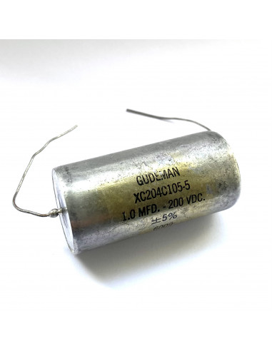 Gudeman Audio grade paper in oil capacitor MIL-specs 1uF / 200VDC / 5%