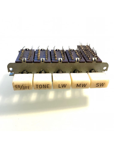 Switch unit Radio 1x on/off + 1x tone + 3x connected (LW-MW-SW)