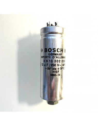 BOSCH 0670302033 12uF / 250VDC HSF MP capacitor