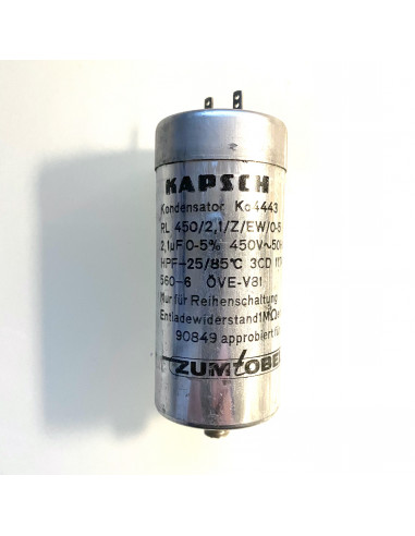 Kapsch Ko4443 2,1uF 450VAC HPF MP Capacitor