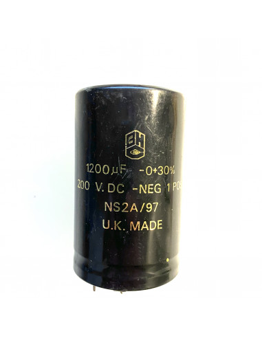 BHC NS2A/97 1200uF 200VDC  Capacitor