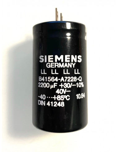 Siemens B41564-A7228-Q 2200uF 40VDC Capacitor