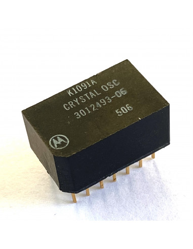 Motorola K1091A 3012493-06 Crystal Oscillator 5V 14-pin DIP goldpin