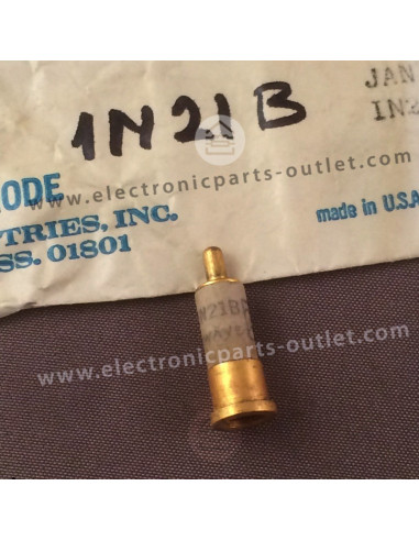 1N21B  Silicon, point-contact mixer diode, NF 12.7dB at 3GHz.