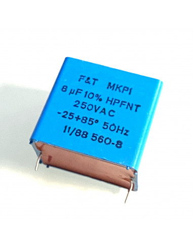 F&T MKP1 Condensator 8uF 10% 250AC