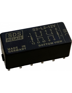 SDS S2-L2-12V High Power HF Relay 450MHz DPDT 12VDC