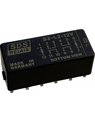 SDS S2-L2-12V High Power HF Relay 450MHz DPDT 12VDC