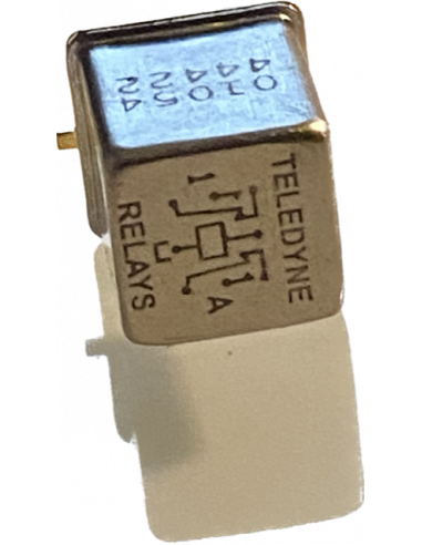 Teledyne RF170-5 RF Relay latching DPDT DC - 4 GHz 10x12x8mm metalcan MIL