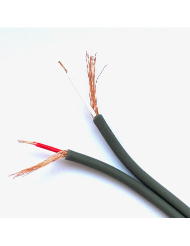 Audio Cable gray balanced, 2x 0.16 mm², 100% copper, 1 meter