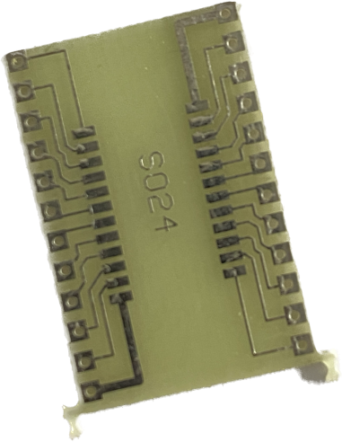 Circuit board Breakout adapter SO24  epoxy 31 x 20 x 1mm