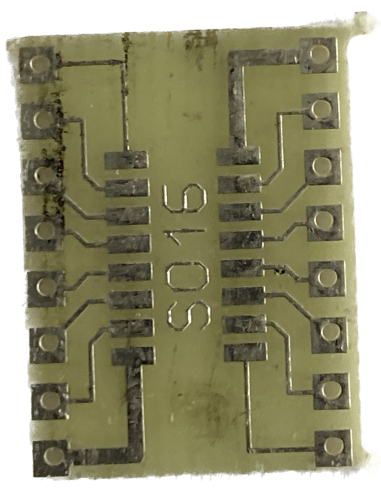 Printplaat Breakout adapter SO16 epoxy 15 x 20 x 1mm