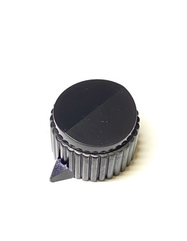 Stückli 101-25-60  Knop kunststof zwart met aanwijzer Ø22,5mm x 16mm - as 5mm (MIL)